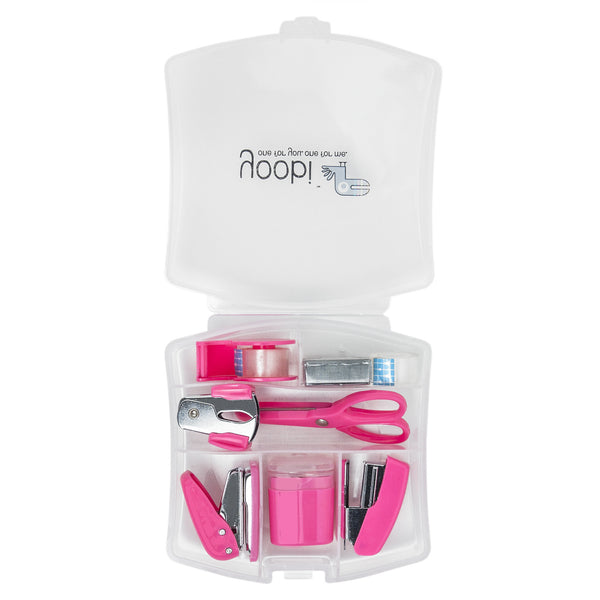 MINI STATIONERY SET - NEON PINK - Yoobi Australia