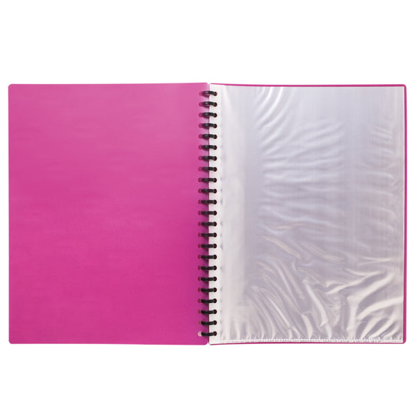 DISPLAY BOOK, 20 SHEETS - PINK - Yoobi Australia